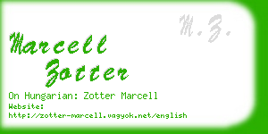 marcell zotter business card